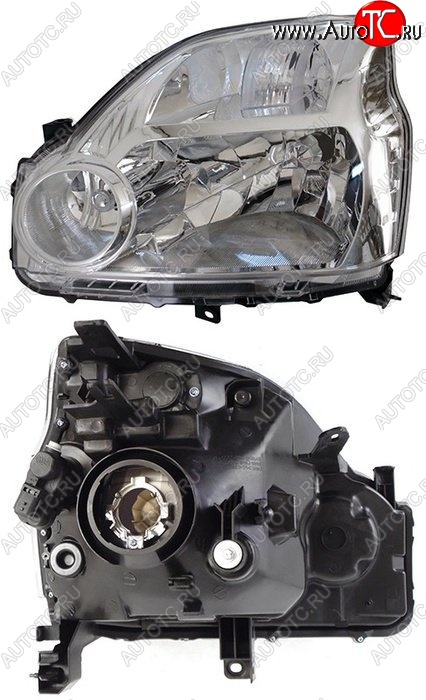 7 999 р. Левая фара SAT (Евросвет) Nissan X-trail 2 T31 дорестайлинг (2007-2011)  с доставкой в г. Майкоп