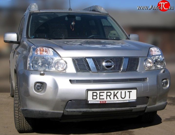 6 299 р. Декоративная вставка решетки радиатора T31 Berkut Nissan X-trail 2 T31 рестайлинг (2010-2015)  с доставкой в г. Майкоп