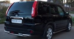 16 599 р. Защита заднего бампера (2 трубы Ø63, нержавейка) SLITKOFF Nissan X-trail 2 T31 рестайлинг (2010-2015)  с доставкой в г. Майкоп. Увеличить фотографию 4