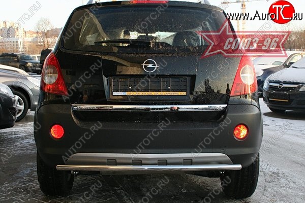 9 179 р. Защита заднего бампера Souz-96 (d42) Opel Antara (2006-2010)  с доставкой в г. Майкоп