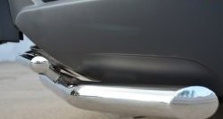 16 949 р. Защита переднего бампера (2 трубыØ63 и 42 мм, нержавейка) SLITKOFF  Opel Antara (2010-2015) рестайлинг  с доставкой в г. Майкоп. Увеличить фотографию 3