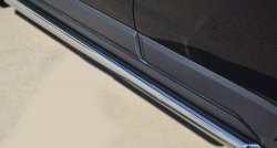 70 999 р. Защита порогов из круглой трубы диаметром 63 мм Russtal Opel Antara рестайлинг (2010-2015) (Защита порогов с со скосами на торцах (вариант 1))  с доставкой в г. Майкоп. Увеличить фотографию 2