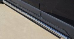70 999 р. Защита порогов из круглой трубы диаметром 63 мм Russtal Opel Antara рестайлинг (2010-2015) (Защита порогов с со скосами на торцах (вариант 1))  с доставкой в г. Майкоп. Увеличить фотографию 6