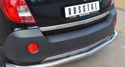 16 749 р. Одинарная защита заднего бампера из трубы диаметром 63 мм SLITKOFF Opel Antara рестайлинг (2010-2015)  с доставкой в г. Майкоп. Увеличить фотографию 2