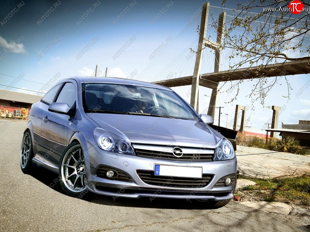 15 599 р. Накладка на передний бампер R1 Opel Astra H GTC хэтчбек 3 дв. рестайлинг (2006-2011)  с доставкой в г. Майкоп