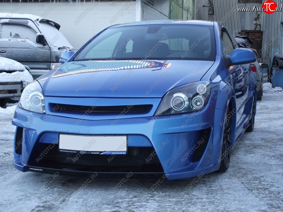 4 849 р. Решетка радиатора IBHERDESIGN Opel Astra H GTC хэтчбек 3 дв. рестайлинг (2006-2011) (Неокрашенная)  с доставкой в г. Майкоп