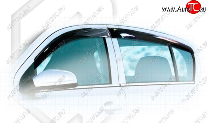 2 079 р. Дефлектора окон CA-Plastiс Opel Astra H хэтчбек 5дв дорестайлинг (2004-2007) (Classic полупрозрачный)  с доставкой в г. Майкоп