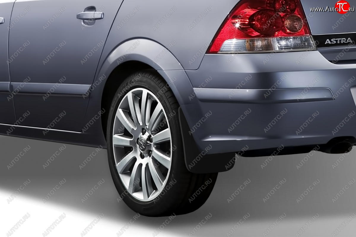 4 799 р. Брызговики Frosch Opel Astra H седан дорестайлинг (2004-2007) (Задние)  с доставкой в г. Майкоп