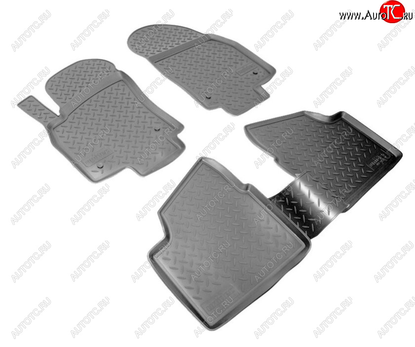 2 179 р. Комплект салонных ковриков Norplast Unidec Unidec  Opel Astra  H (2004-2007) седан дорестайлинг (Цвет: черный)  с доставкой в г. Майкоп