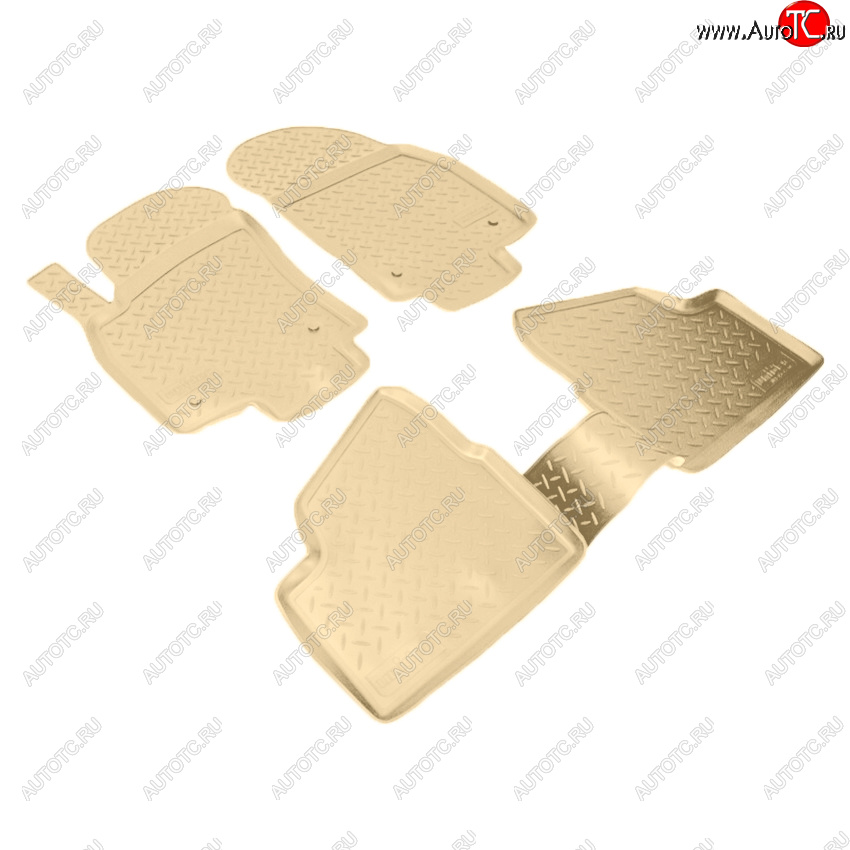 2 759 р. Коврики салона Norplast Unidec  Opel Astra  H (2004-2015) хэтчбек 5дв дорестайлинг, универсал рестайлинг, хэтчбек 5дв рестайлинг (Цвет: бежевый)  с доставкой в г. Майкоп
