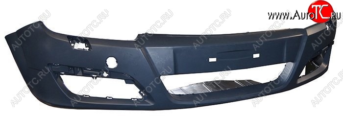4 199 р. Передний бампер SAT (под омыватель) Opel Astra H хэтчбек 5дв дорестайлинг (2004-2007) (Неокрашенный)  с доставкой в г. Майкоп