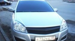 5 449 р. Решётка радиатора V1 Opel Astra H хэтчбек 5дв дорестайлинг (2004-2007) (Неокрашенная)  с доставкой в г. Майкоп. Увеличить фотографию 2