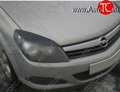 1 599 р. Реснички на фары CT Opel Astra H GTC хэтчбек 3 дв. рестайлинг (2006-2011) (Неокрашенные)  с доставкой в г. Майкоп