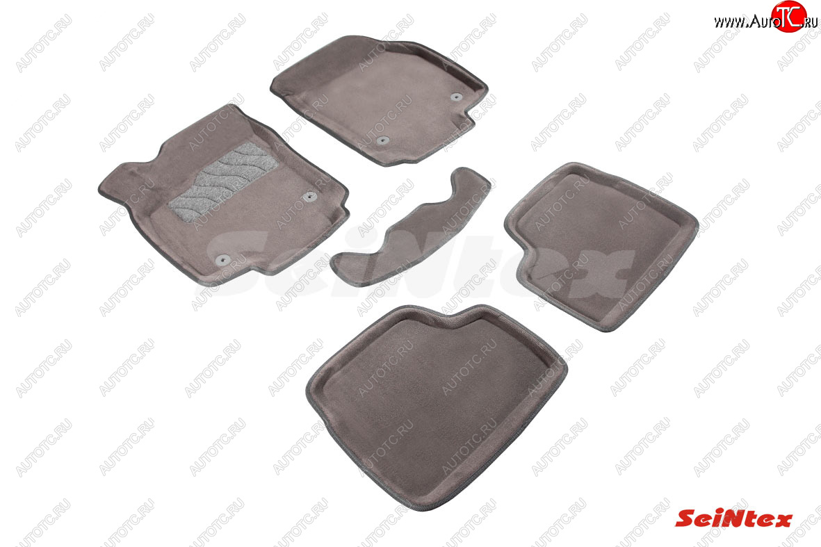 6 699 р. Текстильные 3D коврики в салон SEINTEX серые  Opel Astra  H (2004-2015) универсал, универсал рестайлинг  с доставкой в г. Майкоп