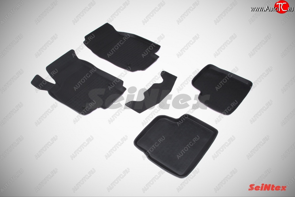 3 089 р. Износостойкие коврики в салон с высоким бортом SeiNtex Premium 4 шт. (резина)  Opel Astra  H (2004-2007) универсал  с доставкой в г. Майкоп