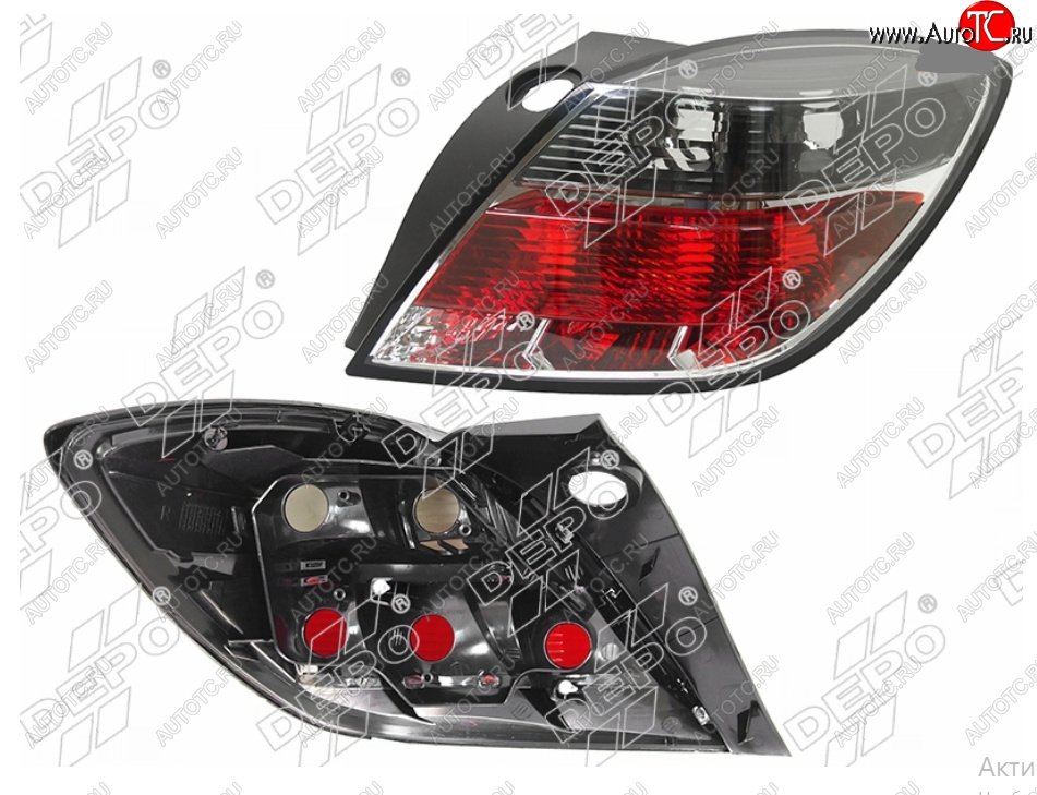 3 599 р. Правый фонарь задний DEPO Opel Astra H GTC хэтчбек 3 дв. дорестайлинг (2004-2006)  с доставкой в г. Майкоп