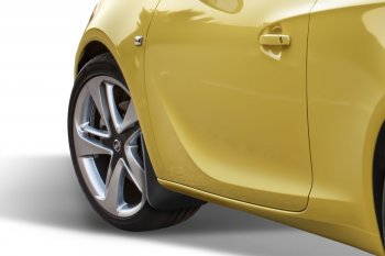 1 249 р. Передние брызговики NovLine 2 шт Opel Astra J GTC (2011-2018)  с доставкой в г. Майкоп. Увеличить фотографию 2