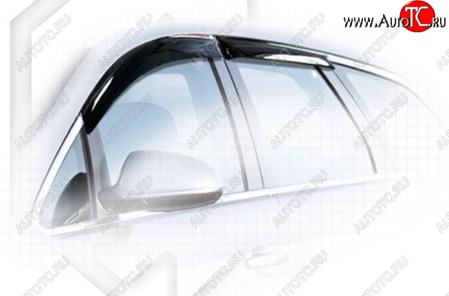1 899 р. Дефлектора окон CA-Plastic  Opel Astra  J (2012-2017) универсал рестайлинг (Classic полупрозрачный, Без хром.молдинга)  с доставкой в г. Майкоп