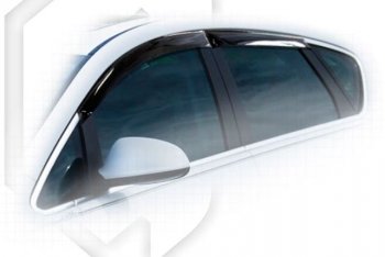 Дефлектора окон CA-Plastiс Opel Astra J хэтчбек 5 дв.  рестайлинг (2012-2017) (Classic полупрозрачный, Без хром.молдинга)