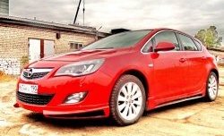 3 999 р. Накладка Sport на передний бампер Opel Astra J хэтчбек 5 дв. дорестайлинг (2009-2012) (Неокрашенная)  с доставкой в г. Майкоп. Увеличить фотографию 6