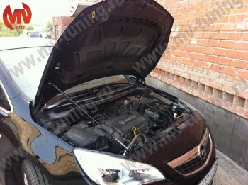 2 969 р. Упор капота MV-Tuning (одинарный) Opel Astra J хэтчбек 5 дв.  рестайлинг (2012-2017)  с доставкой в г. Майкоп. Увеличить фотографию 3