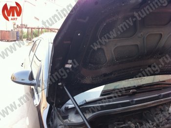 2 969 р. Упор капота MV-Tuning (одинарный) Opel Astra J хэтчбек 5 дв.  рестайлинг (2012-2017)  с доставкой в г. Майкоп. Увеличить фотографию 2