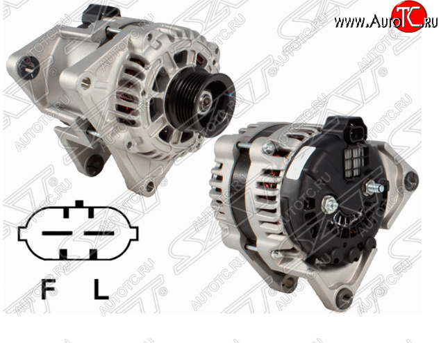 12 799 р. Генератор SAT (12V/100A) Chevrolet Cruze J300 седан дорестайлинг (2009-2012)  с доставкой в г. Майкоп