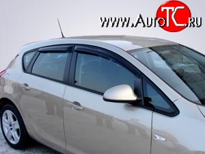 3 199 р. Дефлекторы окон (ветровики) Novline 4 шт. (седан / хетчбек) Opel Astra J хэтчбек 5 дв.  рестайлинг (2012-2017)  с доставкой в г. Майкоп