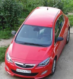 3 999 р. Накладка Sport на передний бампер Opel Astra J хэтчбек 5 дв. дорестайлинг (2009-2012) (Неокрашенная)  с доставкой в г. Майкоп. Увеличить фотографию 2