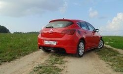3 899 р. Накладка Sport на задний бампер Opel Astra J хэтчбек 5 дв.  рестайлинг (2012-2017) (Неокрашенная)  с доставкой в г. Майкоп. Увеличить фотографию 2