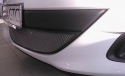 1 539 р. Сетка на бампер GTC Russtal (хром) Opel Astra J хэтчбек 5 дв. дорестайлинг (2009-2012)  с доставкой в г. Майкоп. Увеличить фотографию 4