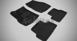 Износостойкие коврики в салон SeiNtex Premium 3D 4 шт. (ворсовые, черные) Opel Astra  J (2009-2017) хэтчбек 5 дв. дорестайлинг, хэтчбек 5 дв.  рестайлинг