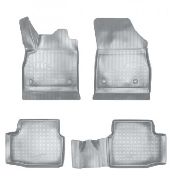 Коврики салонные Noplast (3D) Opel Astra  K (2015-2021) универсал дорестайлинг, хэтчбек дорестайлинг, универсал рестайлинг, хэтчбек рестайлинг (Серые)