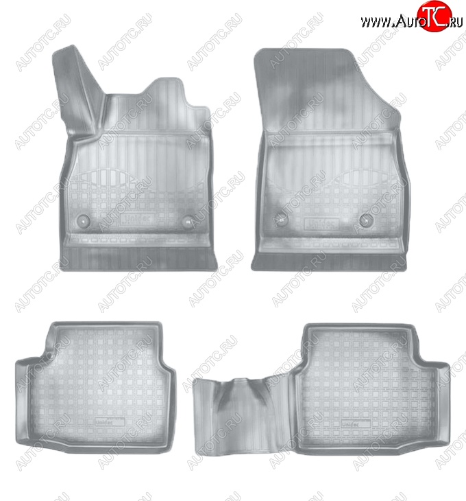 2 799 р. Коврики салонные Noplast (3D)  Opel Astra  K (2015-2021) универсал дорестайлинг, хэтчбек дорестайлинг, универсал рестайлинг, хэтчбек рестайлинг (Серые)  с доставкой в г. Майкоп