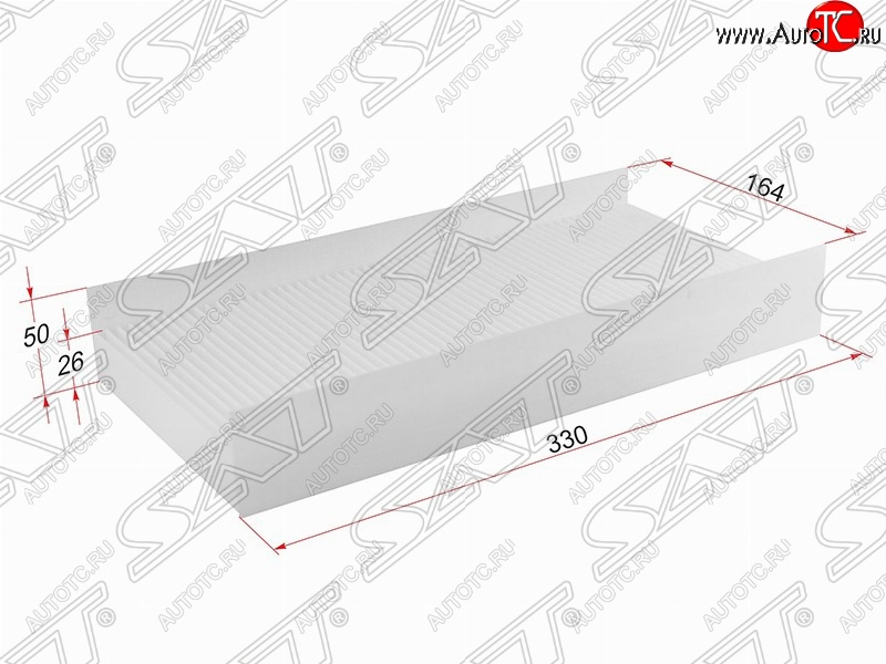 219 р. Фильтр салонный SAT (330х164х50/26 mm)  Opel Corsa  C - Vectra  C  с доставкой в г. Майкоп