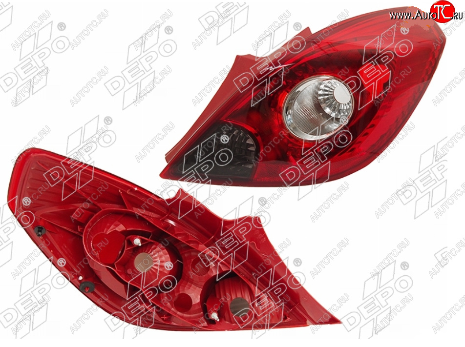 6 549 р. Правый фонарь задний DEPO Opel Corsa D 2-ой рестайлинг, хэтчбэк 3 дв. (2011-2014)  с доставкой в г. Майкоп