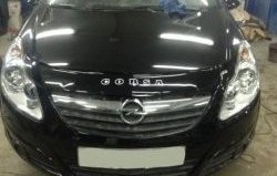 Дефлектор капота Russtal Opel Corsa D  2-ой рестайлинг, хэтчбэк 5 дв. (2011-2014)