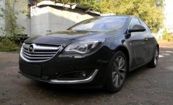 1 469 р. Сетка на бампер (рестайлинг) Russtal (черная) Opel Insignia A универсал рестайлинг (2013-2017)  с доставкой в г. Майкоп. Увеличить фотографию 2