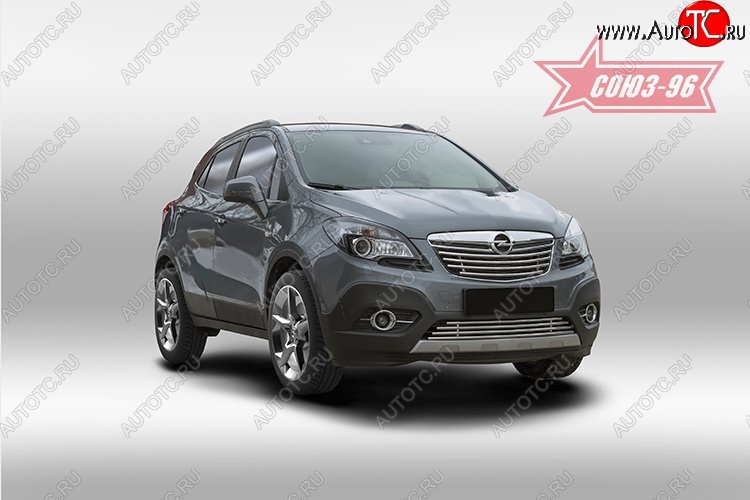 6 884 р. Декоративный элемент решетки радиатора Souz-96 (d16) Opel Mokka  дорестайлинг (2012-2016)  с доставкой в г. Майкоп