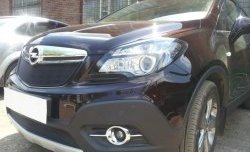 2 099 р. Нижняя сетка на бампер Russtal (черная) Opel Mokka  дорестайлинг (2012-2016)  с доставкой в г. Майкоп. Увеличить фотографию 3