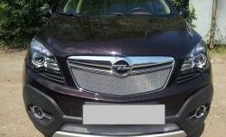 1 539 р. Нижняя сетка на бампер Russtal (хром) Opel Mokka  дорестайлинг (2012-2016)  с доставкой в г. Майкоп. Увеличить фотографию 2