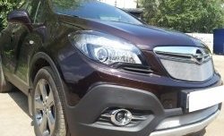 1 539 р. Нижняя сетка на бампер Russtal (хром) Opel Mokka  дорестайлинг (2012-2016)  с доставкой в г. Майкоп. Увеличить фотографию 3