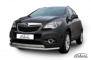 12 149 р. Защита переднего бампера Arbori (нержавейка, 1 труба d57 mm). Opel Mokka  дорестайлинг (2012-2016)  с доставкой в г. Майкоп. Увеличить фотографию 2