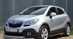 17 999 р. Защита переднего бампера (2 трубыØ63 мм, нержавейка) SLITKOFF Opel Mokka  дорестайлинг (2012-2016)  с доставкой в г. Майкоп. Увеличить фотографию 4