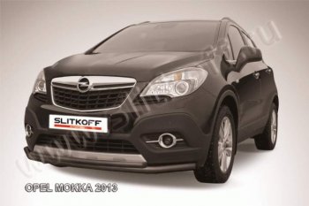 Защита переднего бампер Slitkoff Opel Mokka (2012-2016)  дорестайлинг