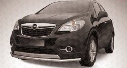 Защита переднего бампера из длинной трубы диаметром 57 мм Slitkoff Opel Mokka (2012-2016)  дорестайлинг