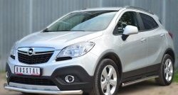 15 549 р. Одинарная защита переднего бампера диаметром 63 мм SLITKOFF Opel Mokka  дорестайлинг (2012-2016)  с доставкой в г. Майкоп. Увеличить фотографию 4