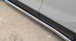 76 999 р. Защита порогов из круглой трубы диаметром 63 мм Russtal Opel Mokka  дорестайлинг (2012-2016) (Защита порогов с со скосами на торцах (вариант 1))  с доставкой в г. Майкоп. Увеличить фотографию 6