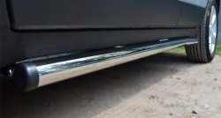 76 999 р. Защита порогов из круглой трубы диаметром 63 мм Russtal Opel Mokka  дорестайлинг (2012-2016) (Защита порогов с со скосами на торцах (вариант 1))  с доставкой в г. Майкоп. Увеличить фотографию 7