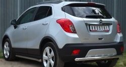 13 449 р. Одинарная защита заднего бампера из трубы диаметром 63 мм SLITKOFF Opel Mokka  дорестайлинг (2012-2016)  с доставкой в г. Майкоп. Увеличить фотографию 4